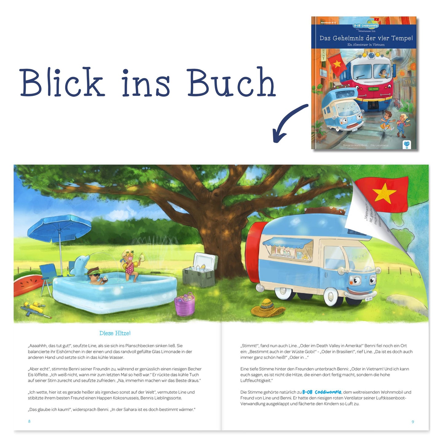Das Geheimnis der vier Tempel - Ein Abenteuer in Vietnam 🇻🇳 | Vorlesebuch für Kinder ab 6 Jahren | Abenteuer & Lesespaß | Leseförderung mit Spaß | Weltreise mit BOB Coddiwomple und den Weltenbummler Kids | Geschichte über Selbstvertrauen