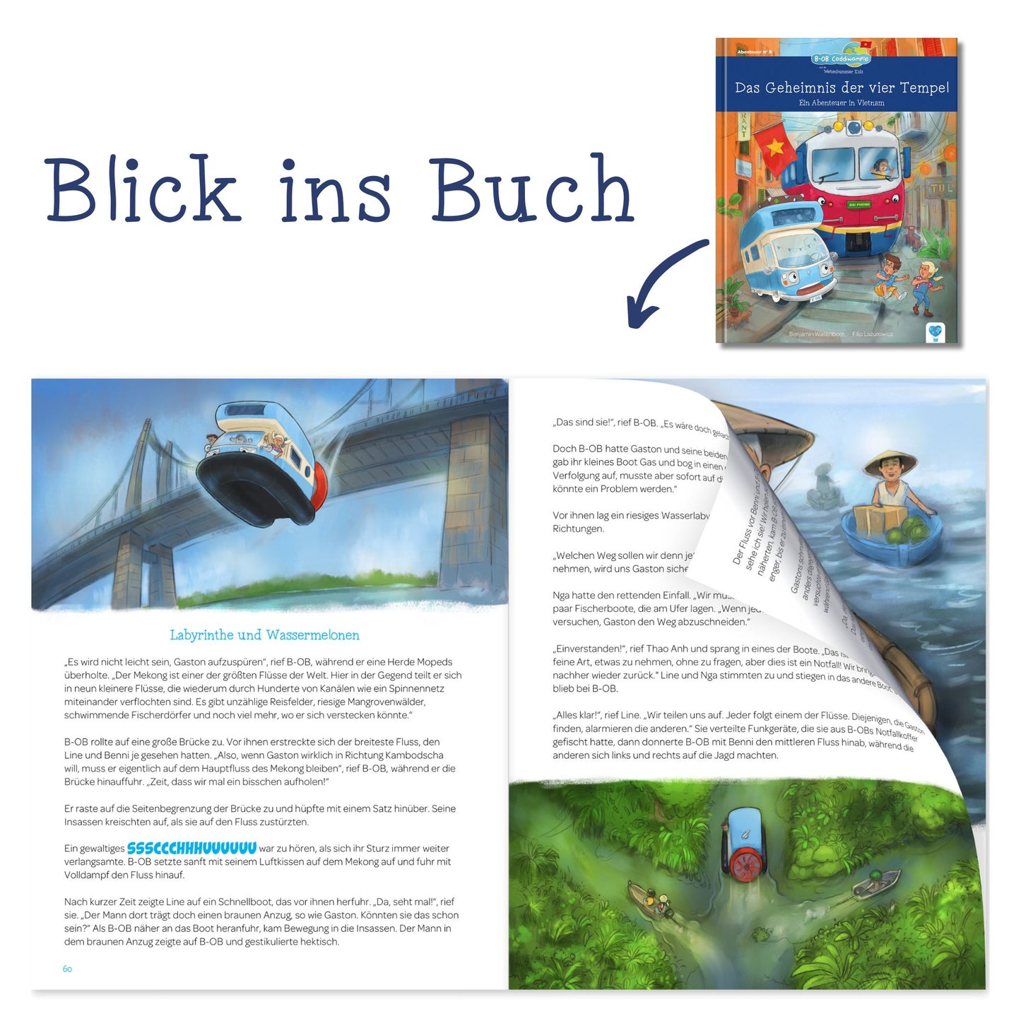 Das Geheimnis der vier Tempel - Ein Abenteuer in Vietnam 🇻🇳 | Vorlesebuch für Kinder ab 6 Jahren | Abenteuer & Lesespaß | Leseförderung mit Spaß | Weltreise mit BOB Coddiwomple und den Weltenbummler Kids | Geschichte über Selbstvertrauen