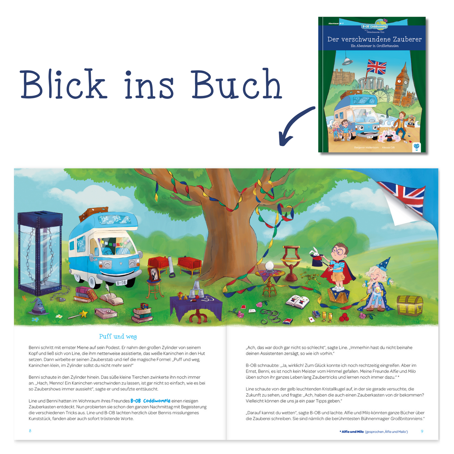 Der verschwundene Zauberer - Ein Abenteuer in Großbritannien 🇬🇧 | Vorlesebuch für Kinder ab 6 Jahren | Abenteuer & Lesespaß | Leseförderung mit Spaß | Weltreise mit BOB Coddiwomple und den Weltenbummler Kids | Gruselgeschichte für Kinder