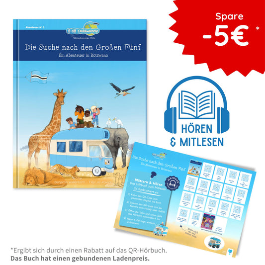 Hören & Mitlesen - Die Suche nach den Großen Fünf 🇧🇼