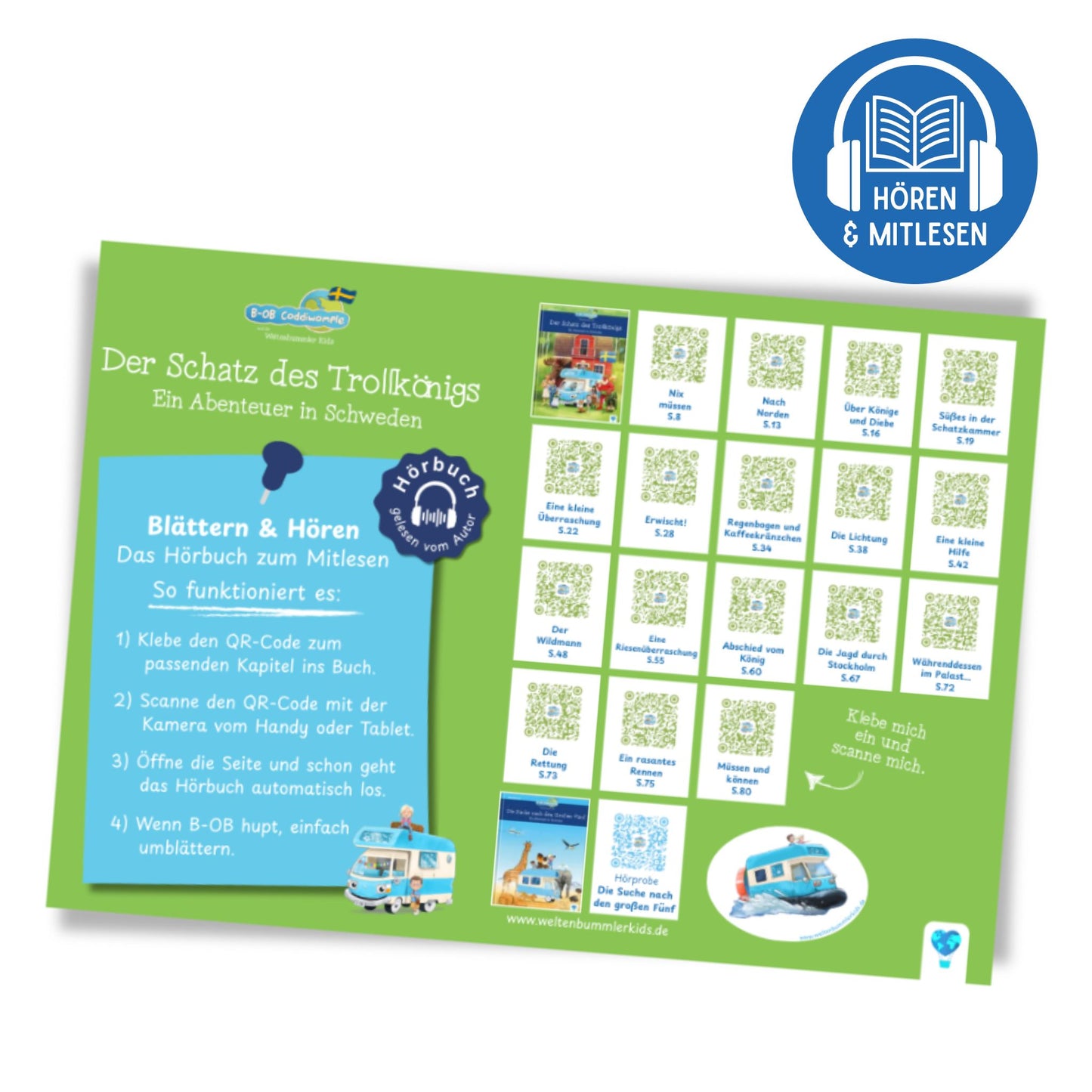 Hören & Mitlesen - Der Schatz des Trollkönigs 🇸🇪