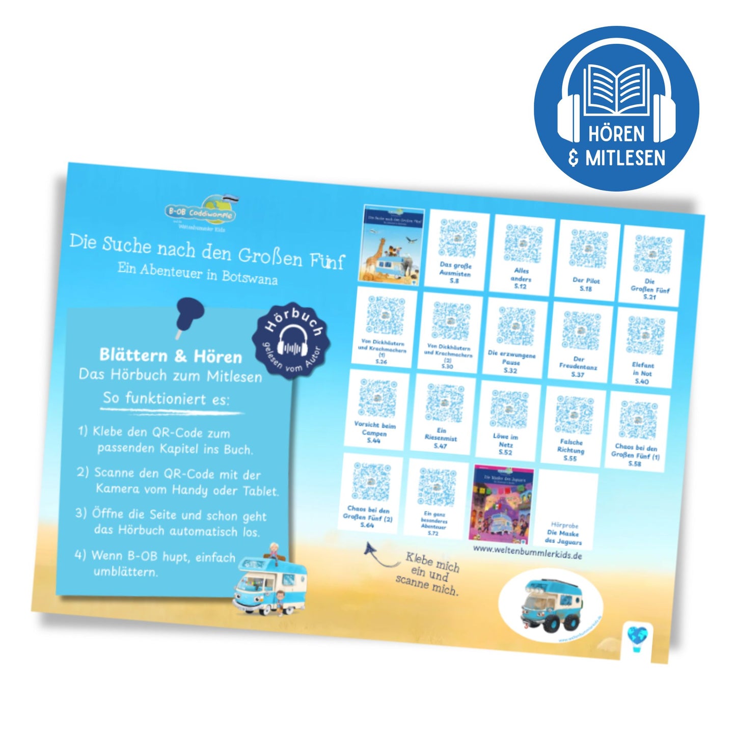 Hören & Mitlesen - Die Suche nach den Großen Fünf 🇧🇼