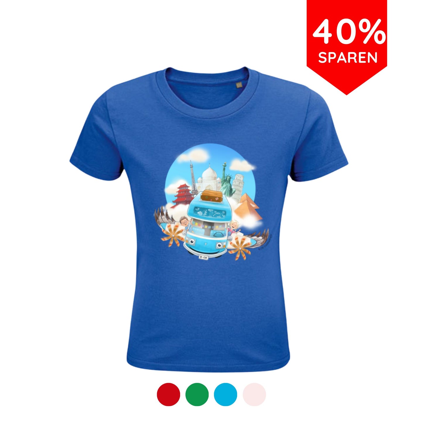 B-OB Coddiwomple T-Shirt | für Kinder | aus Bio-Baumwolle | mit WELTREISE Motiv
