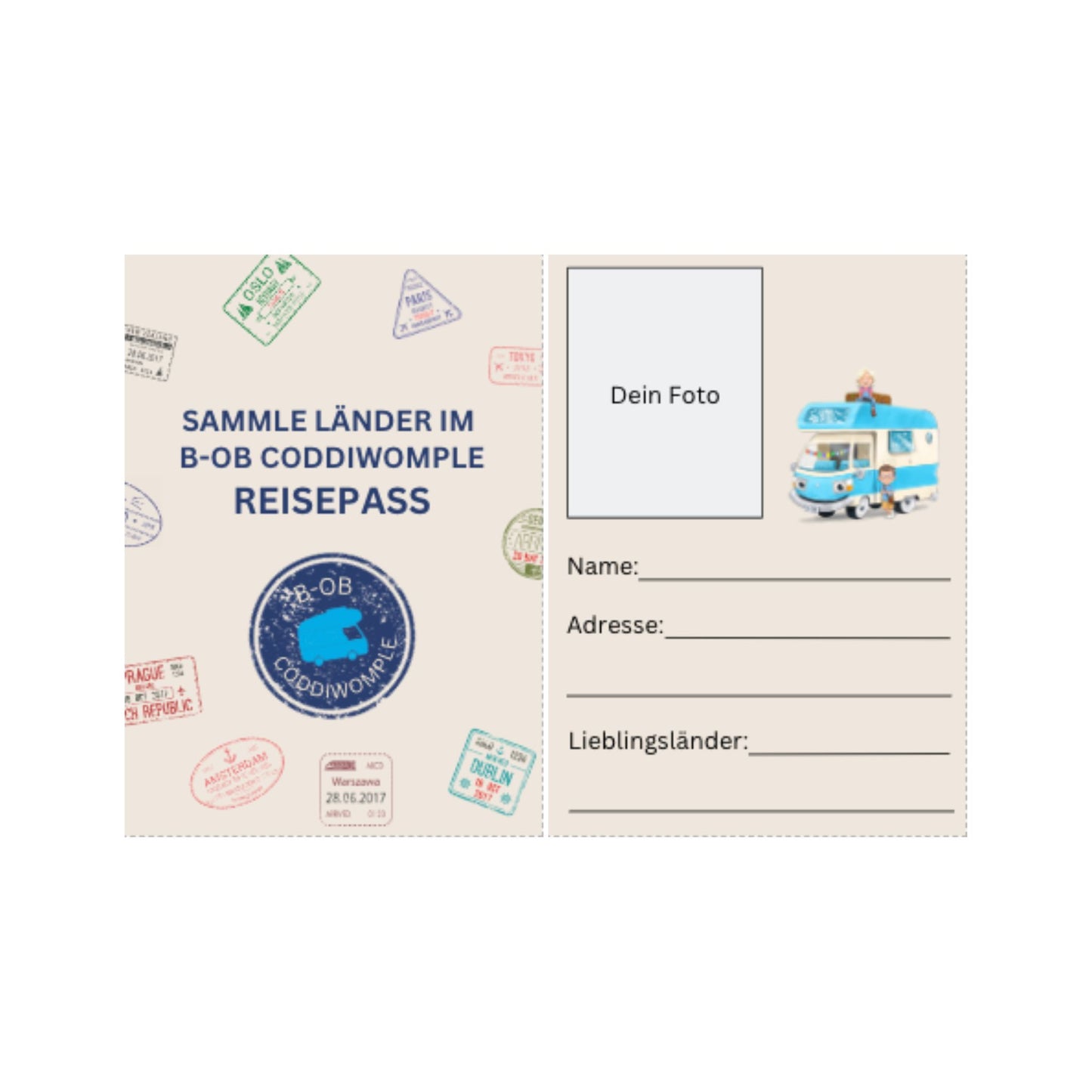 Reisepass | Lese-Aufkleber sammeln