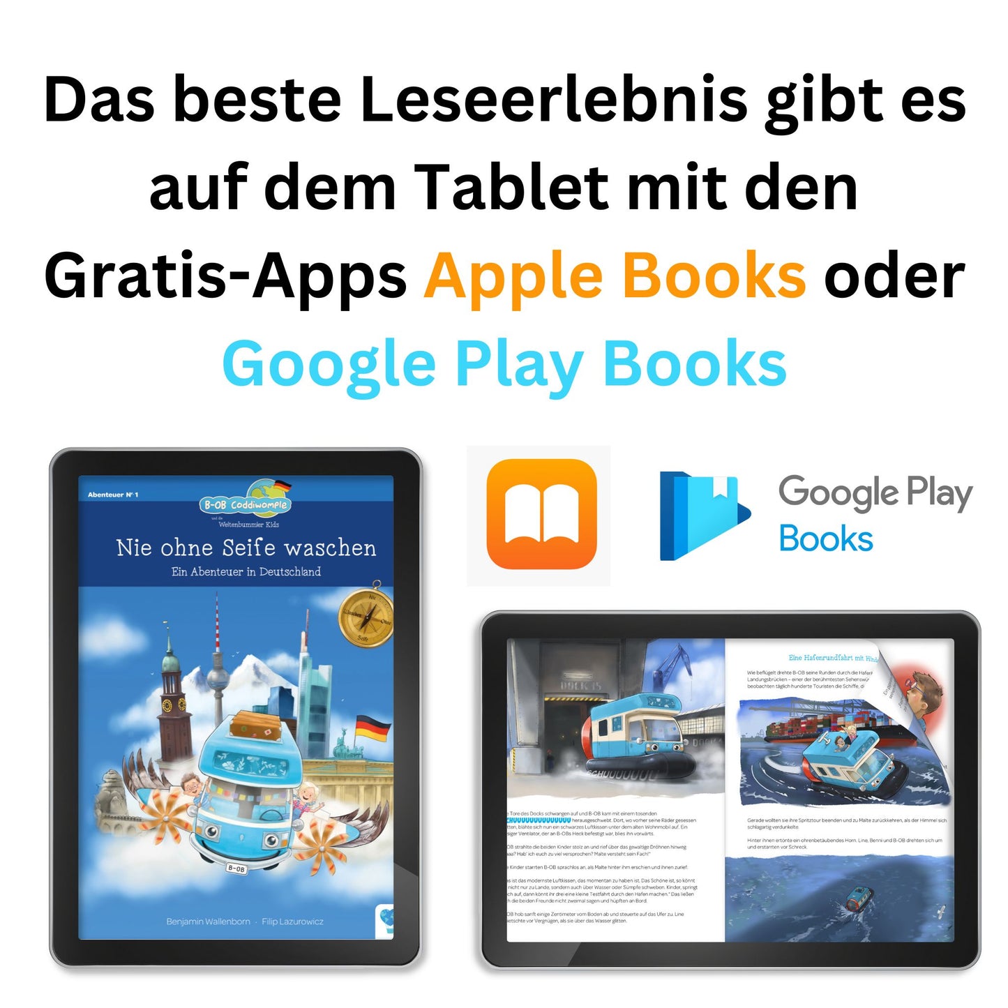 GRATIS E-Book zu Band 1: Nie ohne Seife waschen - Ein Abenteuer in Deutschland