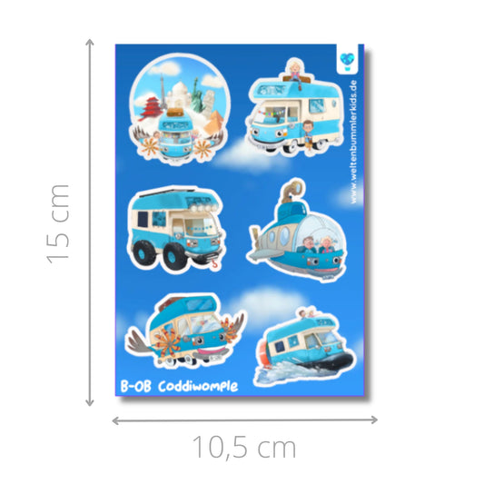 Stickerbogen - BOBs Verwandlungen