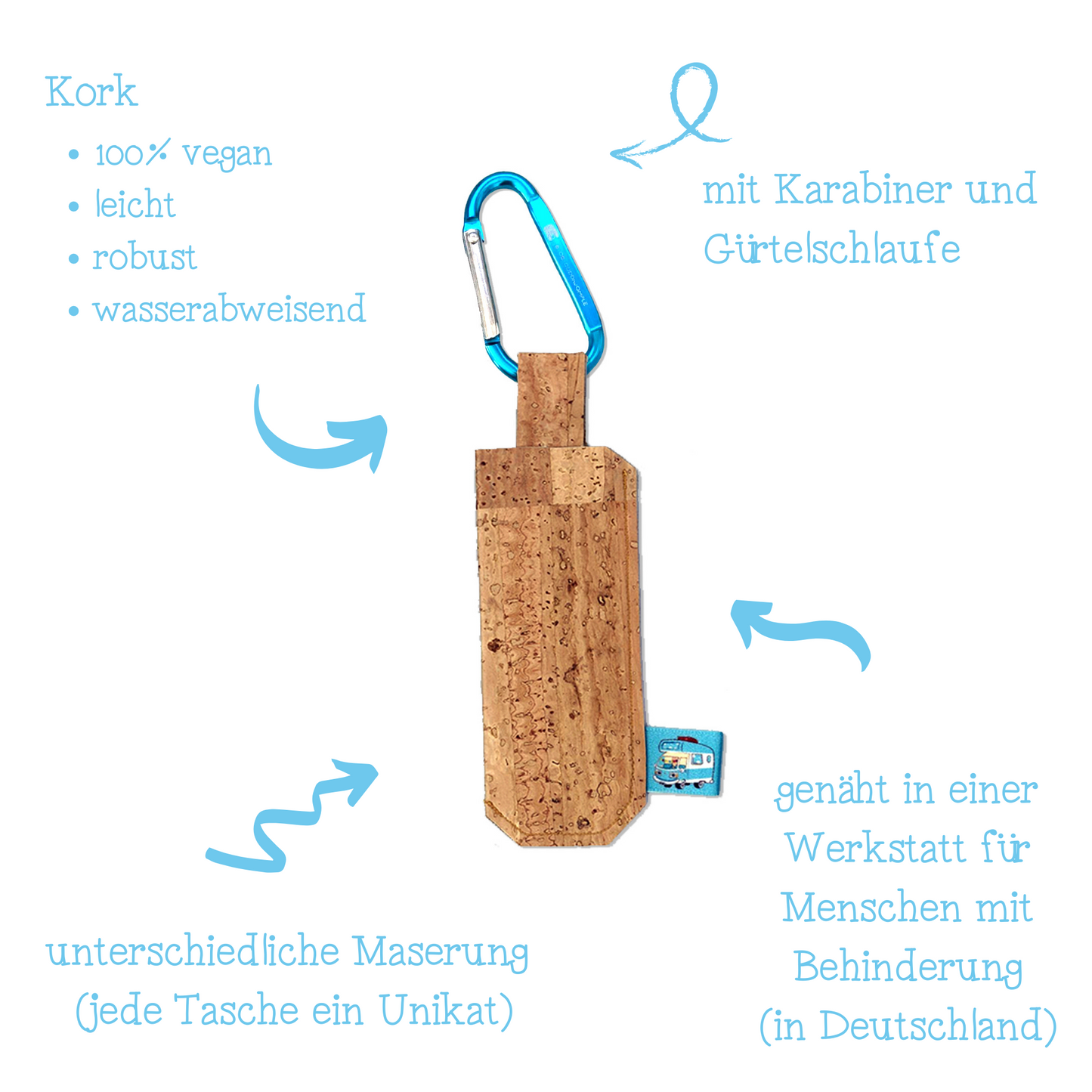 Opinel-Schnitzmesser für Kinder | klappbar | mit Tasche und Karabiner | Edelstahl-Klinge | aus Frankreich | B-OB Coddiwomple