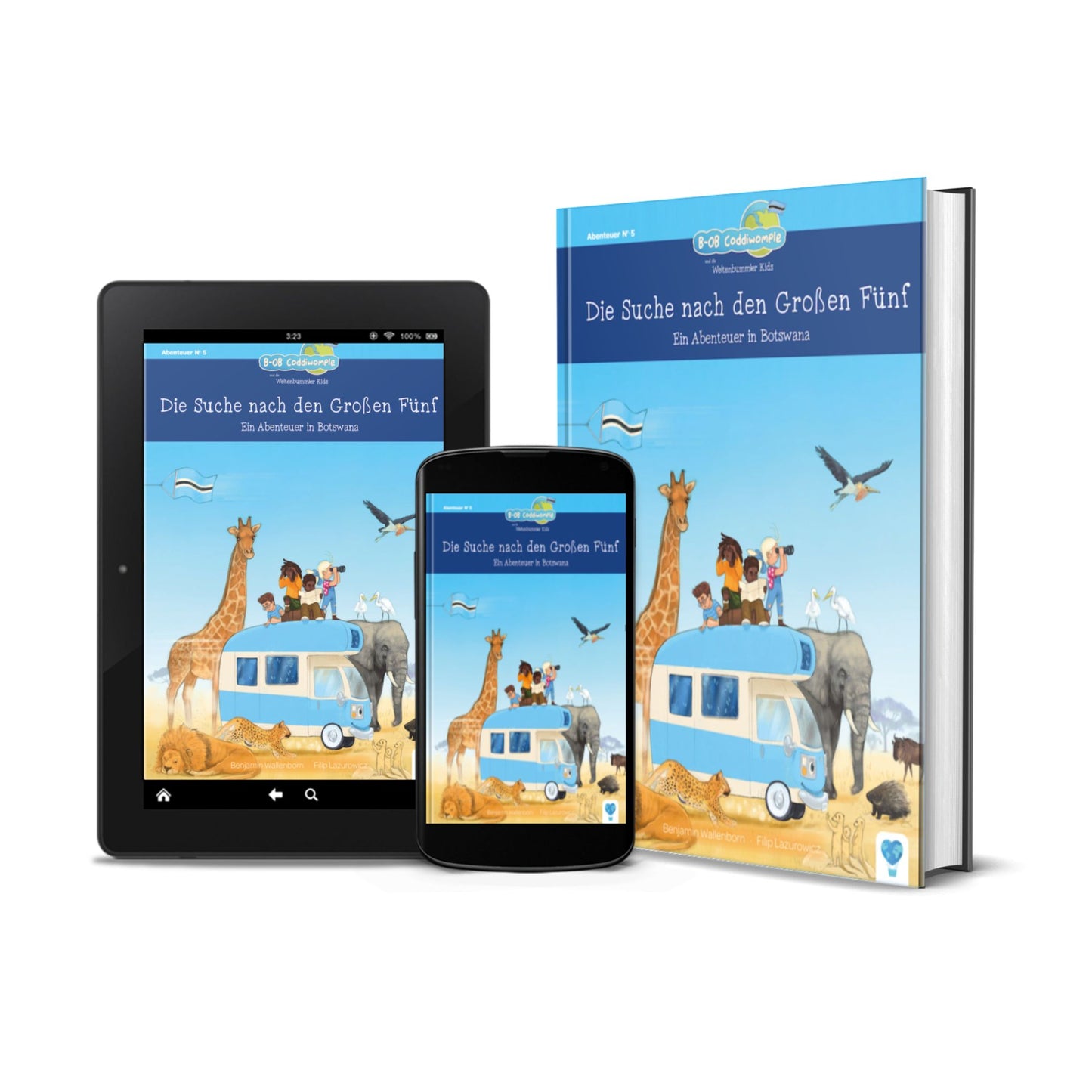 E-Book zu Band 5: Die Suche nach den großen Fünf - Ein Abenteuer in Botswana