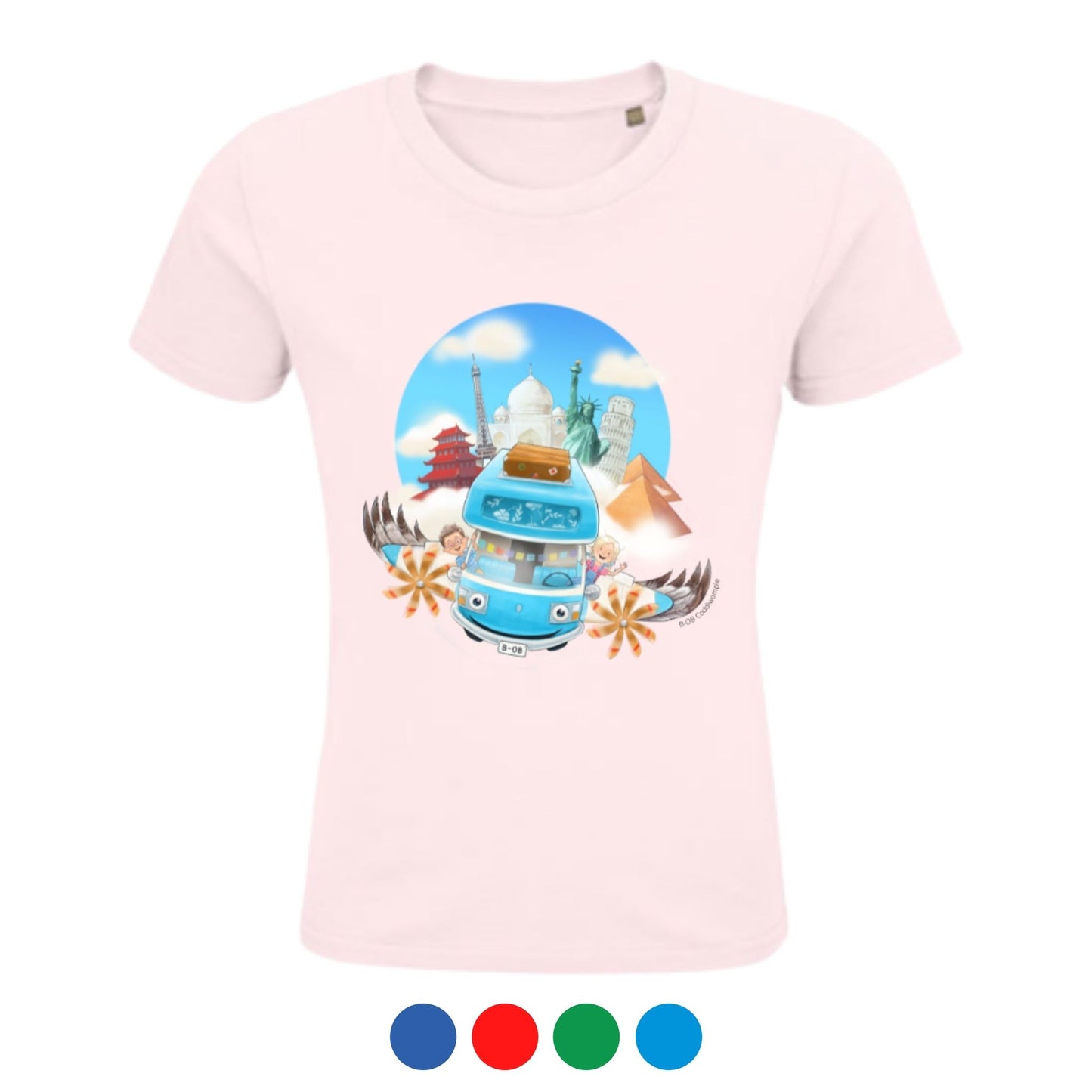 B-OB Coddiwomple T-Shirt | für Kinder | aus Bio-Baumwolle | mit WELTREISE Motiv