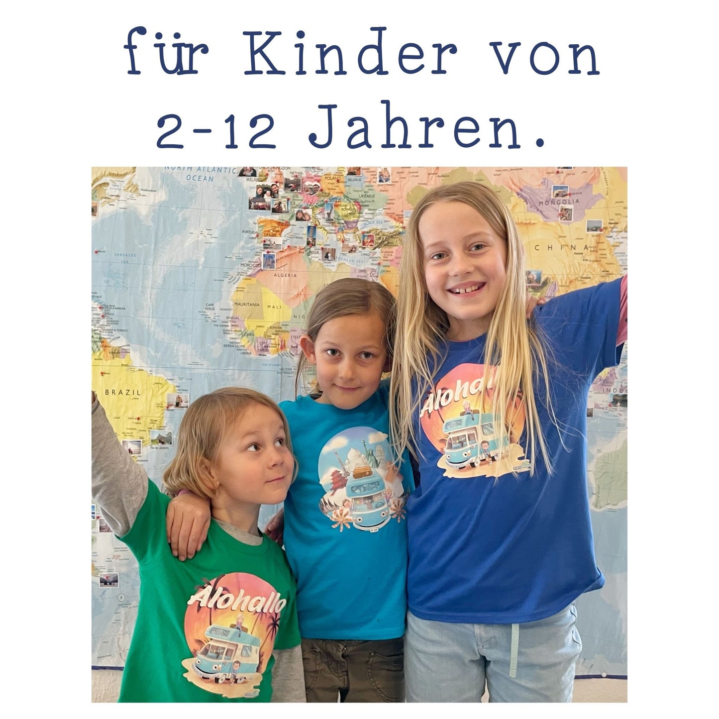 B-OB Coddiwomple T-Shirt | für Kinder | aus Bio-Baumwolle | mit WELTREISE Motiv
