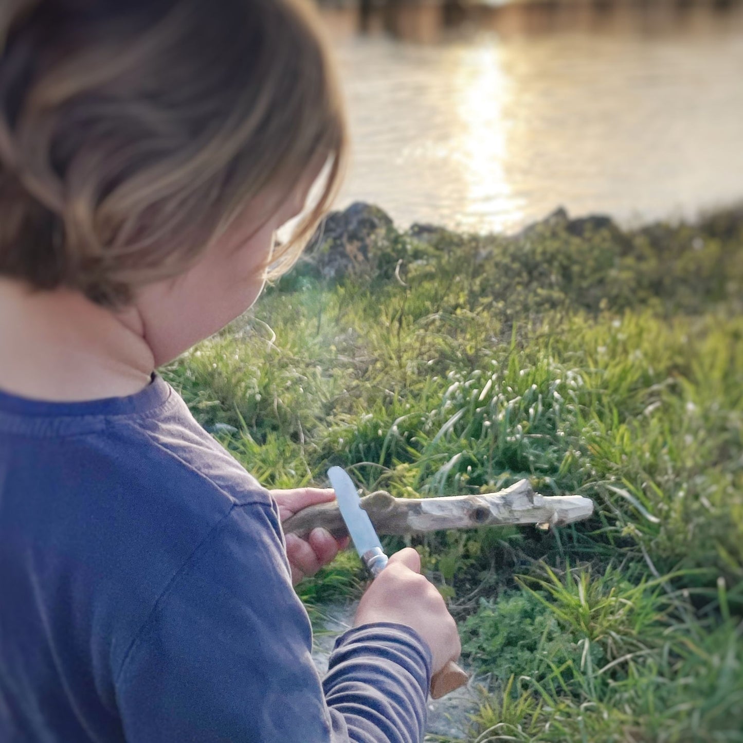 Opinel-Schnitzmesser für Kinder | klappbar | mit Tasche und Karabiner | Edelstahl-Klinge | aus Frankreich | B-OB Coddiwomple