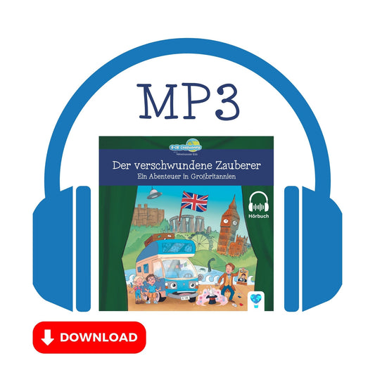 Hörbuch zu Band 7: Der verschwundene Zauberer - Ein Abenteuer in Großbritannien