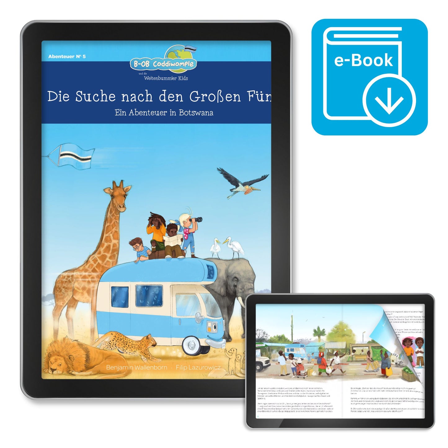 E-Book zu Band 5: Die Suche nach den großen Fünf - Ein Abenteuer in Botswana