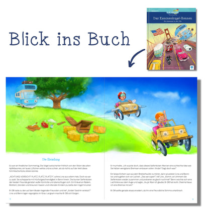 Das Kanonenkugel Rennen - Ein Abenteuer in den USA 🇺🇸 | Vorlesebuch für Kinder ab 6 Jahren | Abenteuer & Lesespaß | Leseförderung mit Spaß | Weltreise mit BOB Coddiwomple und den Weltenbummler Kids | Geschichte über Träume & Inklusion