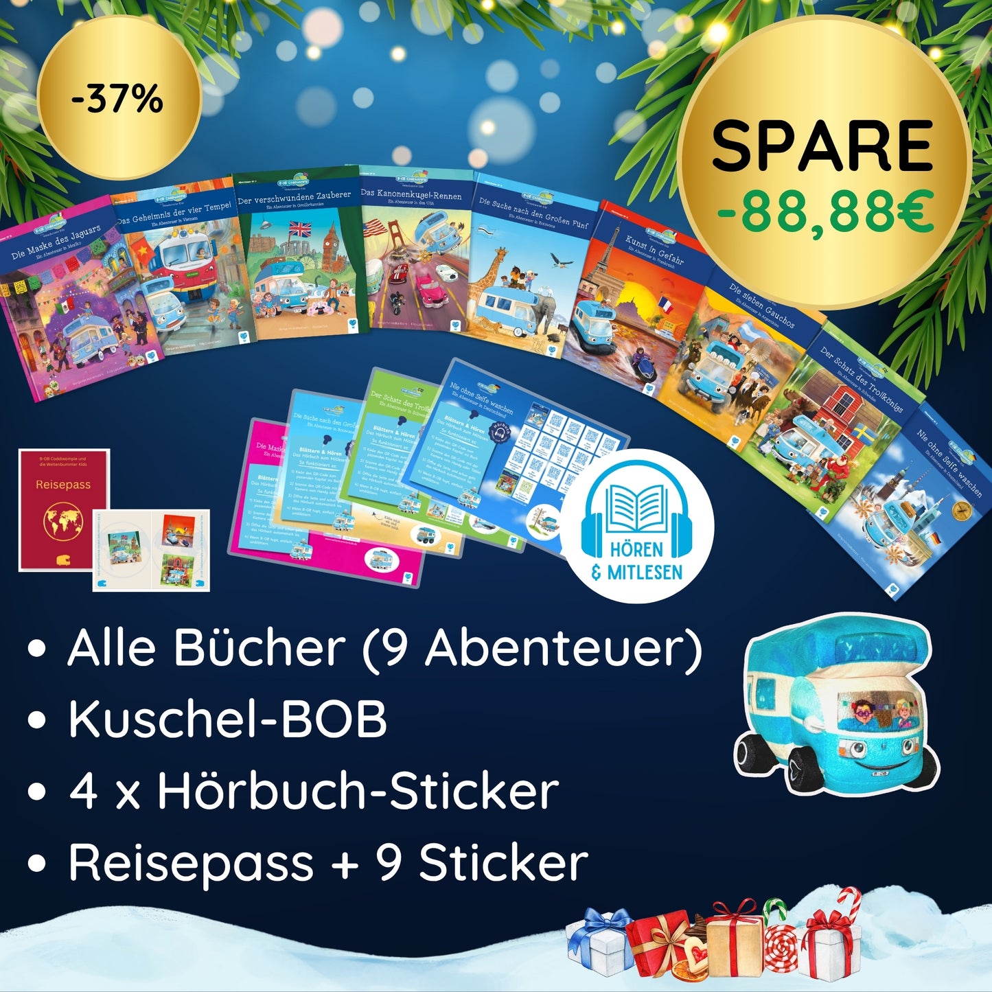 Black Week - Mega Paket: 9 Bücher & mehr