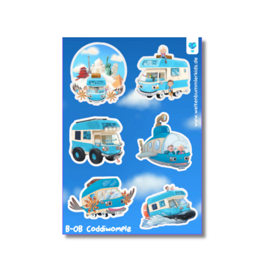 Stickerbogen - BOBs Verwandlungen