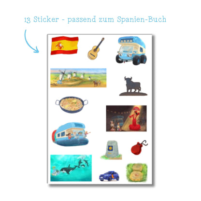 Stickerbogen-Spanien