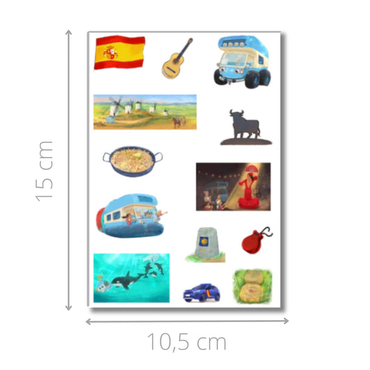 Stickerbogen-Spanien