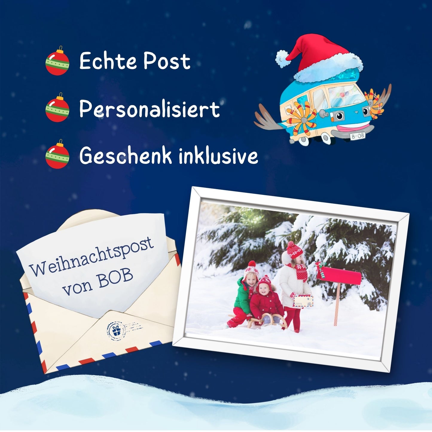 Weihnachtspost von BOB