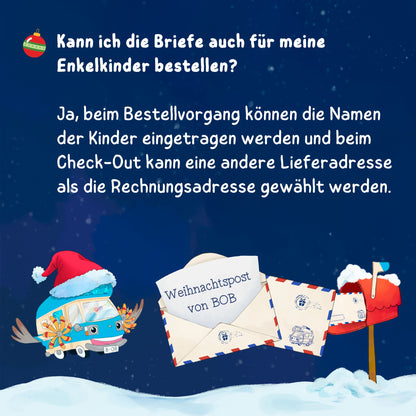 Weihnachtspost von BOB