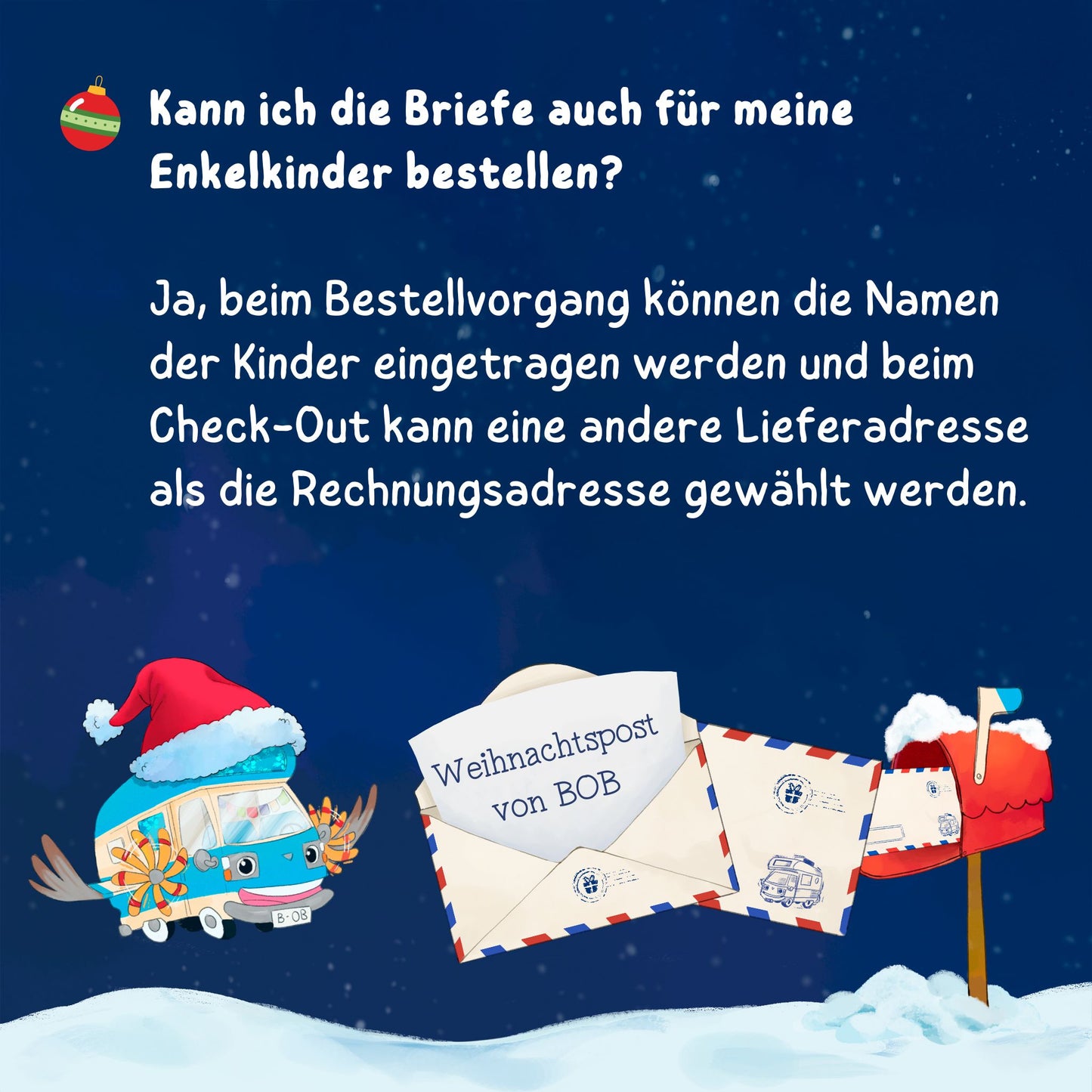Weihnachtspost von BOB