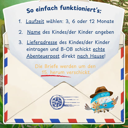 BOBs monatliche Abenteuerpost