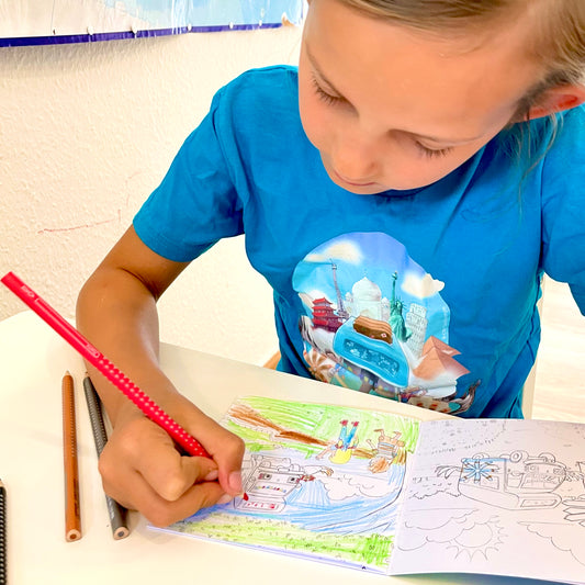 B-OB Coddiwomple I Malbuch I praktisches Reiseformat I wald- und klimaneutral