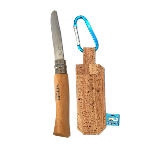 Opinel-Schnitzmesser für Kinder | klappbar | mit Tasche und Karabiner | Edelstahl-Klinge