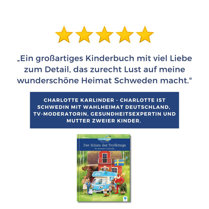 Der Schatz des Trollkönigs - Ein Abenteuer in Schweden 🇸🇪 | Vorlesebuch für Kinder ab 6 Jahren | Abenteuer & Lesespaß | Leseförderung mit Spaß | Weltreise mit BOB Coddiwomple und den Weltenbummler Kids | Geschichte über Mut & Zusammenhalt