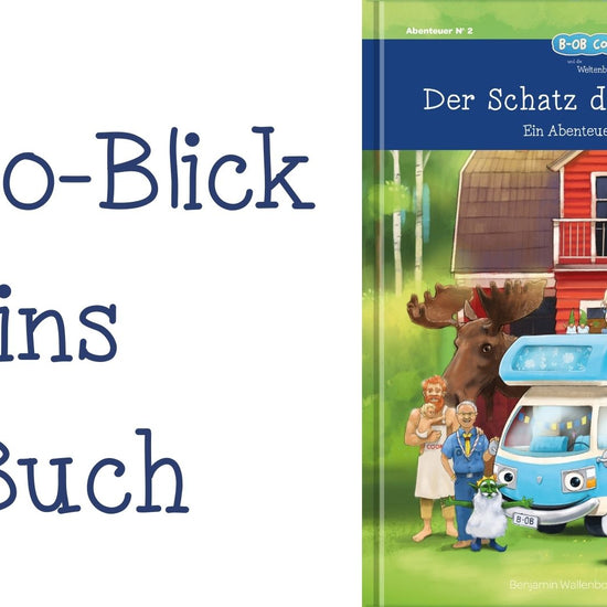 Blick ins Buch: "Der Schatz des Trollkönigs - ein Abenteuer in Schweden". Band 2 der Buchreihe B-OB Coddiwomple und die Weltenbummler Kids, erschienen im Weltenbummler Kids Verlag