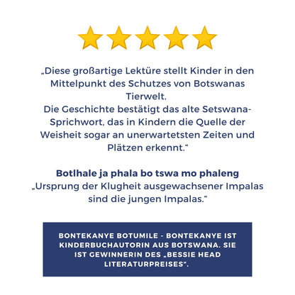 Die Suche nach den Großen Fünf - Ein Abenteuer in Botswana 🇧🇼 | Vorlesebuch für Kinder ab 6 Jahren | Abenteuer & Lesespaß | Leseförderung mit Spaß | Weltreise mit BOB Coddiwomple und den Weltenbummler Kids | Geschichte über Tiere & Natur