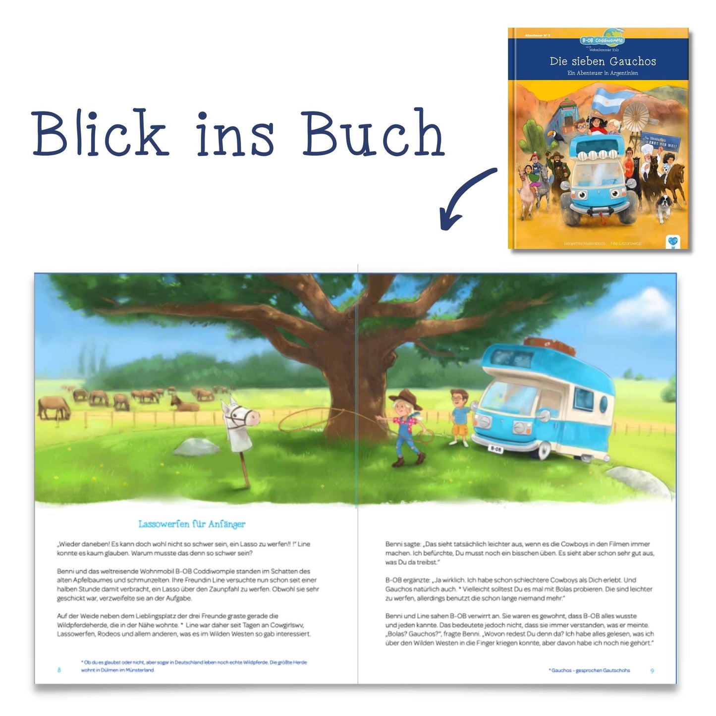 Die sieben Gauchos - Ein Abenteuer in Argentinien 🇦🇷 | Vorlesebuch für Kinder ab 6 Jahren | Abenteuer & Lesespaß | Leseförderung mit Spaß | Weltreise mit BOB Coddiwomple und den Weltenbummler Kids | Geschichte über Freundschaft & Zusammenhalt