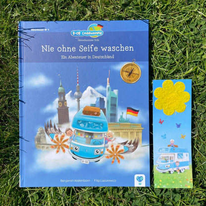 Lesezeichen mit Samenblume