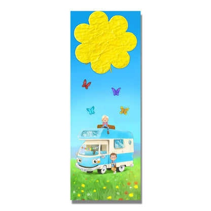 Lesezeichen mit Samenblume