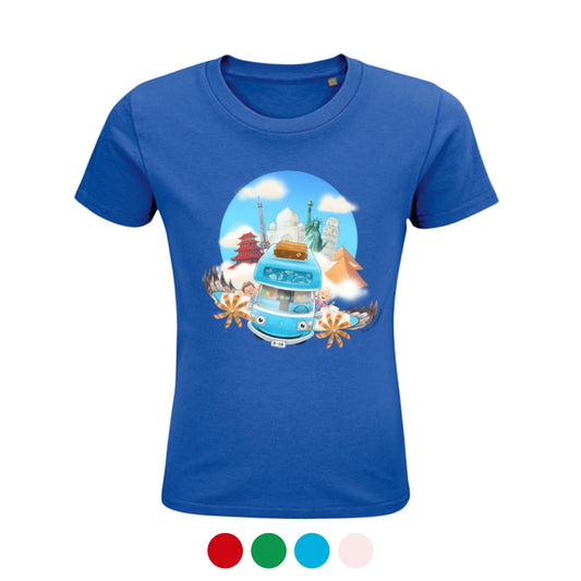 B-OB Coddiwomple T-Shirt | für Kinder | aus Bio-Baumwolle | mit WELTREISE Motiv