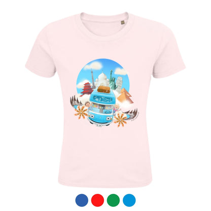 B-OB Coddiwomple T-Shirt | für Kinder | aus Bio-Baumwolle | mit WELTREISE Motiv