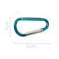 Karabiner Set | mit Reisesprüchen | aus Aluminium (rostfrei) | B-OB Coddiwomple