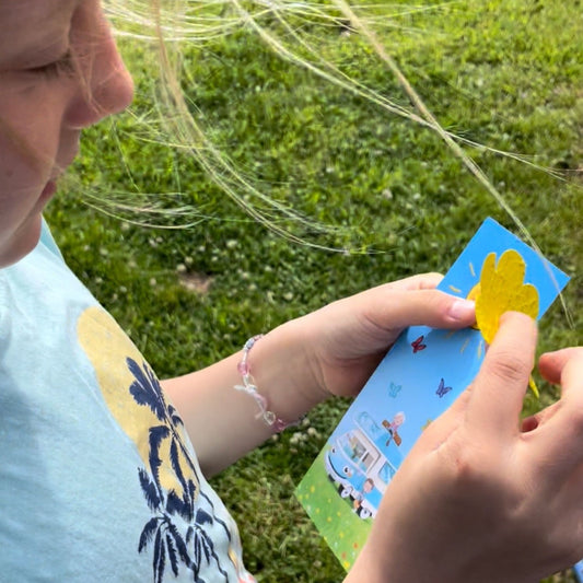 Lesezeichen mit Samenblume